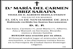 María del Carmen Briz Saraiva